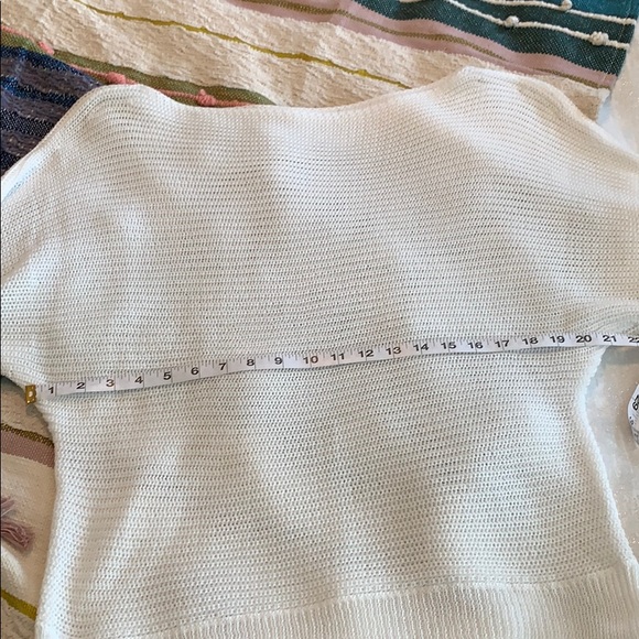 🌻 Zulily white boat neck knit sweater - Picture 3 of 5